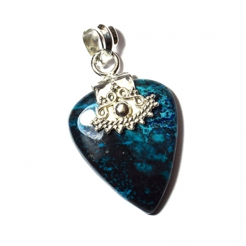Top selling 925 sterling silver blue azurite fashion pendant jewelry