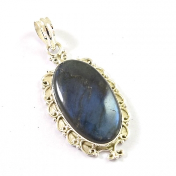 New style blue fire labradorite 925 sterling silver pendant jewelry
