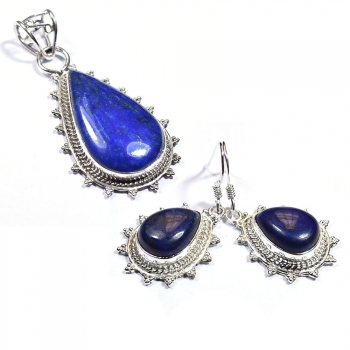 925 silver blue lapis lazuli jewelry sets