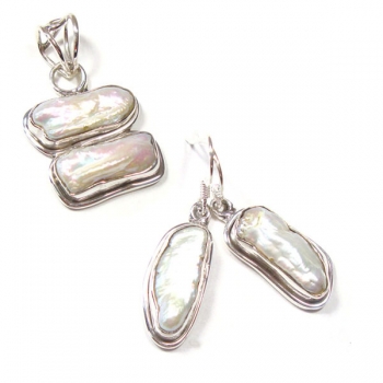 925 silver pearl fashion jewelry sets