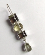 Top design 925 sterling silver long dangle earrings
